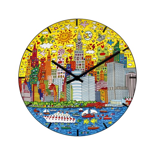 James rizzi porzellan wanduhr - james,