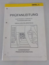 Werkstatthandbuch Prüfanleitung Opel Omega A, Senator B Fahrwerkdämpfung 06/1990
