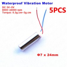 5PCS Wasserproof Mini Coreless Vibration Motor DC3V~5V 24000RPM Vibrator Massage
