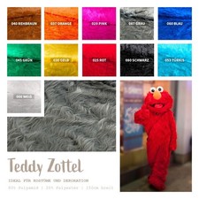 Teddy zottel stoff meterware - stoff,