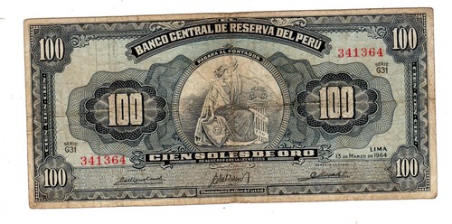 Peru banknote 100 - peru,