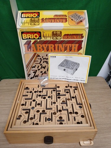 Vintage holzlabyrinth von brio - holzlabyrinth,
