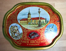 Polnische metall servierplatte - polnische, metall-servierplatte