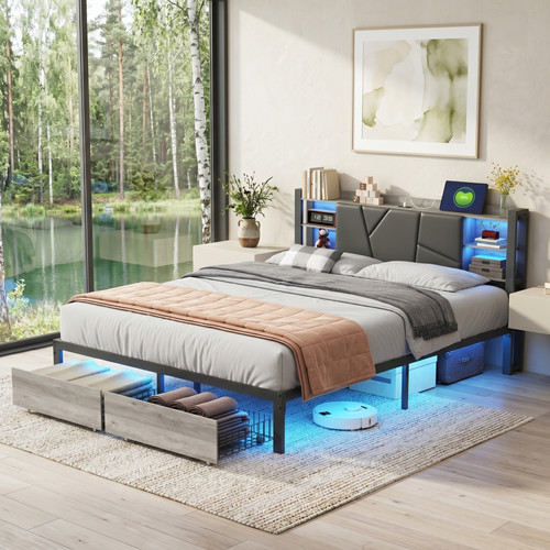 Bett 140x200 metallbett mit - metallbett,
