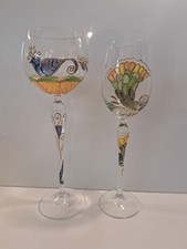 Nagel Traumwelten Weingläser 2 Stck   25 cm 24 cm hoch Unbenutzt Top Sammlung 