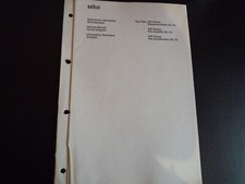 Original Schaltplan Braun AC 701