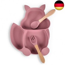 Baby Teller Schüssel,Baby Essen Geschirr Set Mini Silikon Tischset für Baby T
