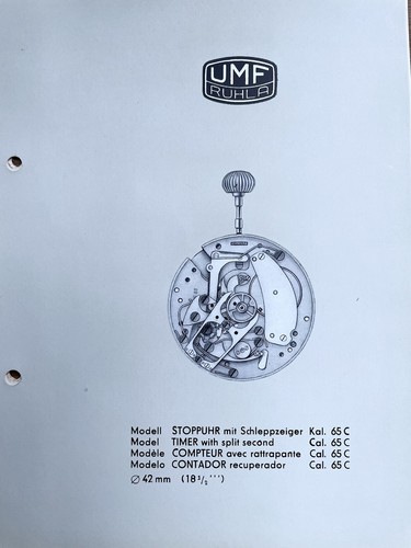 Umf ruhla stoppuhr kaliber - ruhla,