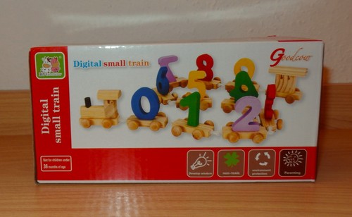 Holzzug mit zahlen - zahlen, kinder