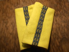 Mittelalter Armstulpen Pulswärmer Wollfilz Baumwollfilz Brettchenborte LARP