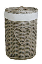 Rattan-Wäschekorb „Heart“