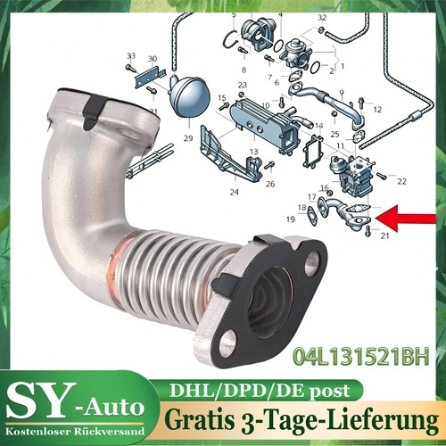 Rohrleitung agr ventil für - rohrleitung, agr-ventil