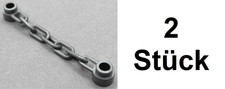 2x LEGO 92338 Kette 5 Kettenglieder Matt-Silber
