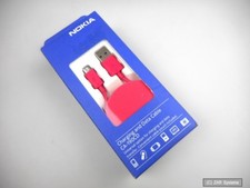 Original Nokia CA-190CD Lade-/Datenkabel in Rosa, Pink, 4-polig USB Typ A (M)