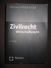 Buch. Zivilrecht Wirtschaftsrecht.Nomos Gesetze.13 Auflage 2004.