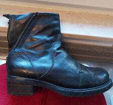 Schwarze Echt-Lederstiefel*ONID STUDIO*Made in Italy*Gr. 40*Robustes Leder
