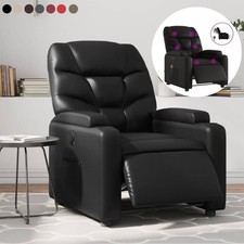 Relaxsessel Elektrisch Massagesessel Fernsehsessel Leder Lesesessel TV Sessel