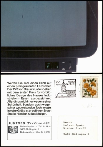 Braun tv3 fernseher 1987 - fernseher,