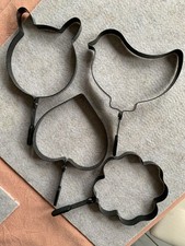 Tchibo TCM 4 Spiegelei-Former Set Herz, Kücken, Kleeblatt, Katze