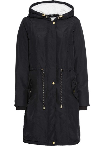 Langer parka mit taschen und - parka,