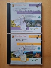 Topographische Karte RLP Mittelrhein Taunus Rheinhessen Pfalz 2 CD TK25plus