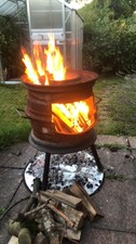 Felgenofen - Selbst geschweißter Outdoor-Ofen aus Stahlfelgen - Hinkucker ! 