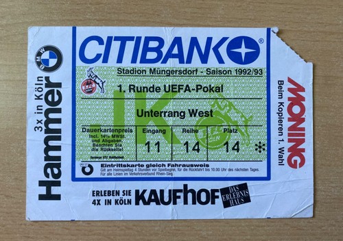 Uefa pokal 1992 1 fc - 16.09.1992, 1.fc