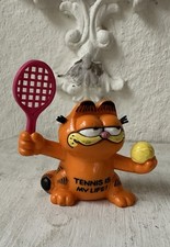 Kater GARFIELD 4 BULLY Comic & Cartoon Sammler-Figur TENNIS IS MY LIFE 🎾 1981