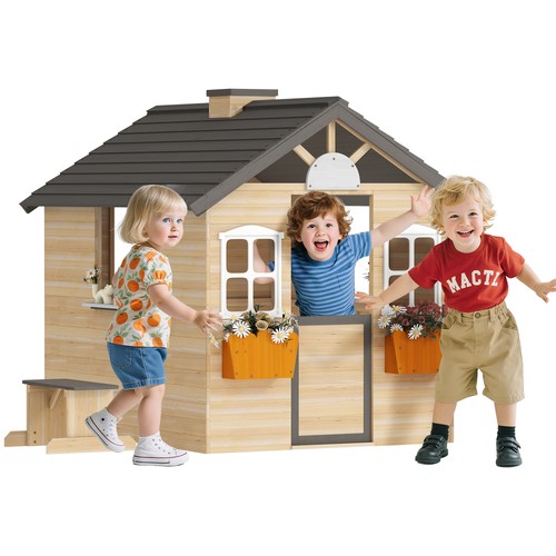 Spielhaus für kinder holz - spielhaus,