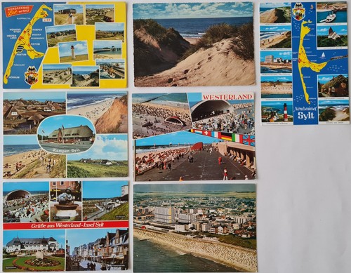 Postkarten lot insel sylt - x,