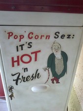 1947 US Popcorn Automat restauriert antik als Deko, Lampe  Sammler Coke CocaCola