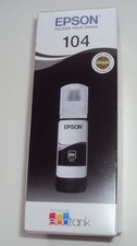 2x Epson EcoTank 104 schwarz black Tinten Flasche Nachfüller Original 2x 65 ml -