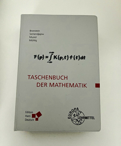 Taschenbuch der mathematik - der, –