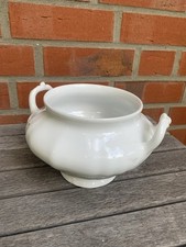 Antike KPM Suppenterrine Ragout Terrine Suppenschüssel Weiß ohne Deckel