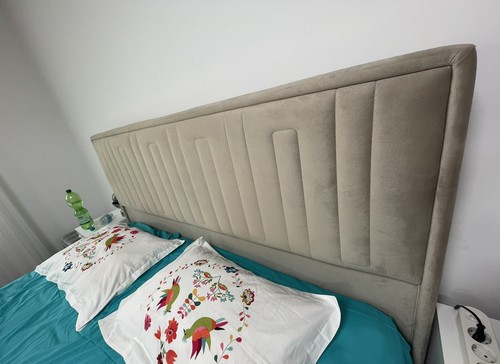 Bett hellbraun - ,