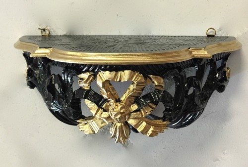 Wandkonsole barock schwarz - wandkonsole,