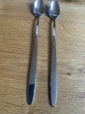 WMF Porto  Cromargan Edelstahl Besteck 2 Limonadenlöffel Cocktail 22 cm