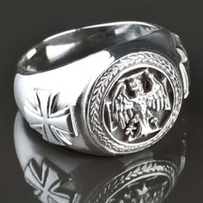 925 Silber Ehrenring Eisernes