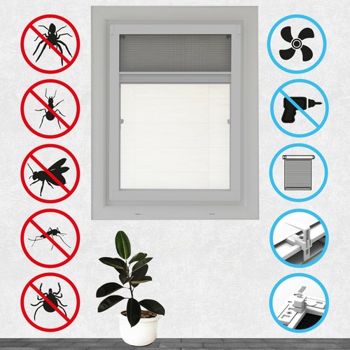 Fliegengitter fenster plissee - fliegengitter,