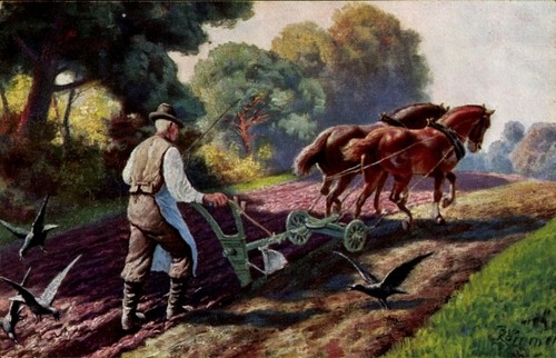 Künstler bauer - künstler, ak