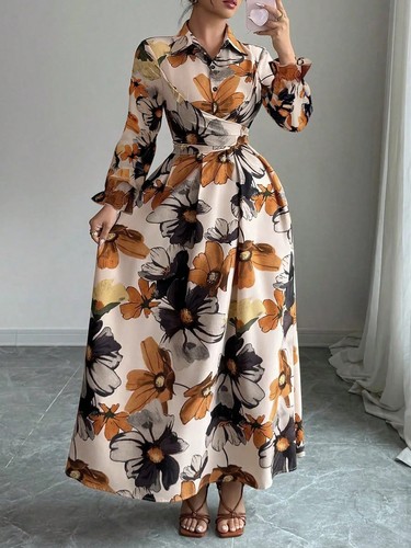 Elegantes damen maxikleid - maxikleid, in