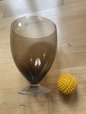 70er Jh. Glas Vase Rauchglas