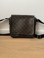 Louis Vuitton Monogram Macassar District PM Messenger Umhängetasche Original 