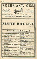 Suite-Ballet, Francis Popy