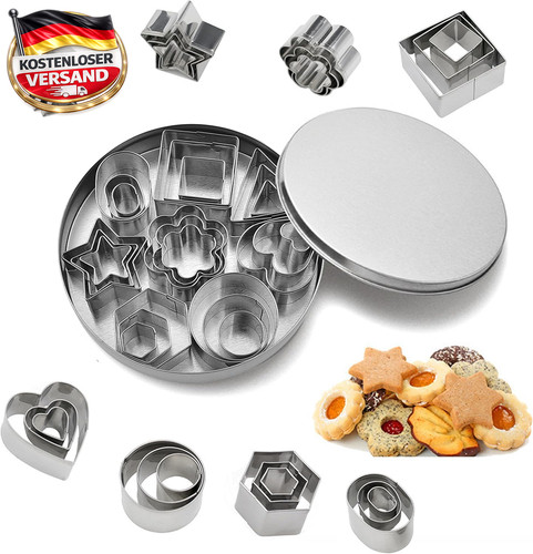 Mini keksausstecher set aus - mini-keksausstecher,