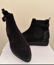 KENNEL & SCHMENGER  - Boots - Stiefel - Stiefelette - Gr. 40  UK 6,5 Schwarz NEU