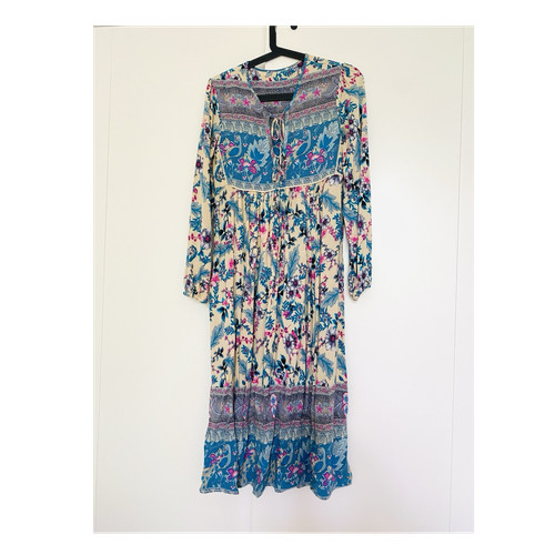 Bunt vintage damenkleid - bunt, xs