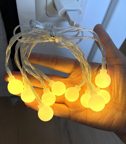 Led lichterkette kugelkranz - lichterkette,
