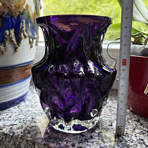 Vintage ingrid glas borkenvase - glas,