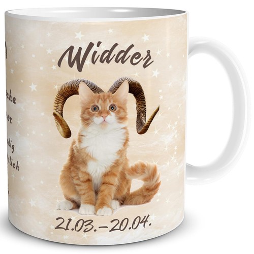 Tasse katze sternzeichen - tasse,